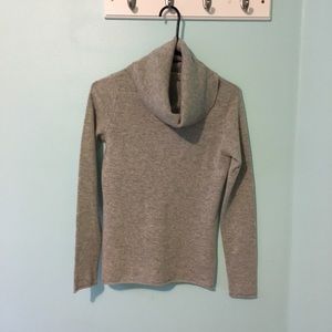 Michael Kors Light Gray Cowl Neck Cashmere Sweater